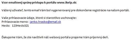 Prístup k portálu www.ikelp.sk