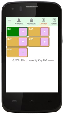 iKelp POS Mobile - prv&eacute; prihl&aacute;senie na mobile