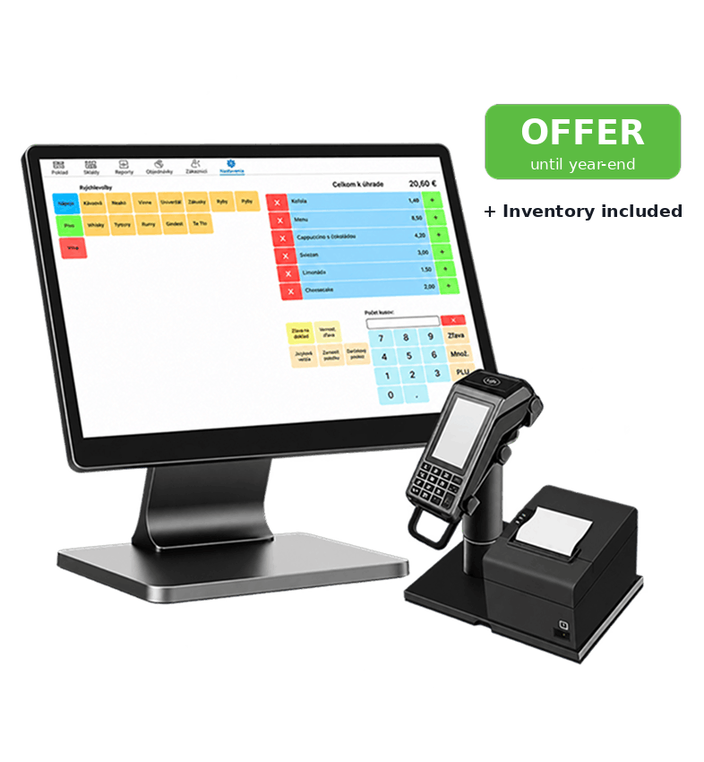 SWAN 15" POS bundle with an eKasa printer and POS terminal