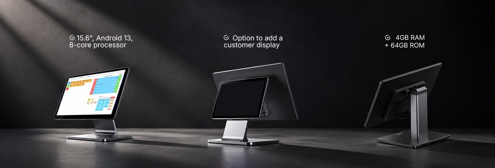 SWAN 15" - display, customer display and memory