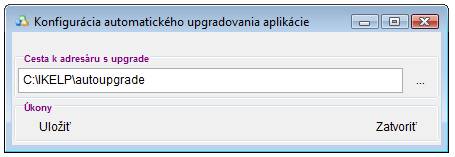 konfiguracia autoupgrade aplikacie iKelp Dochadzka autoupgrade