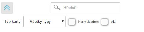 Roz&scaron;&iacute;ren&yacute; filter v zozname kariet