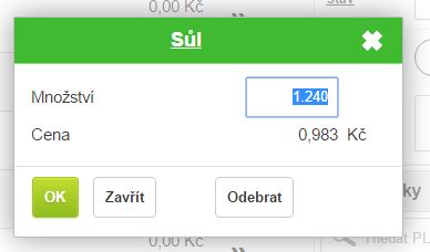 Přid&aacute;v&aacute;n&iacute; položky do v&yacute;dejky