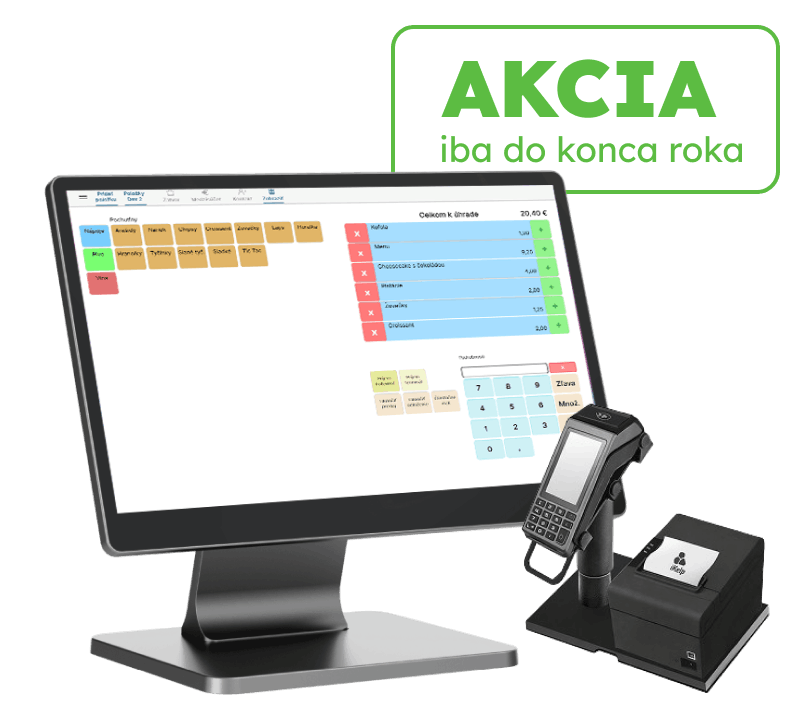 SWAN All-in-one 15 palcov - profi pokladničná zostava iKelp