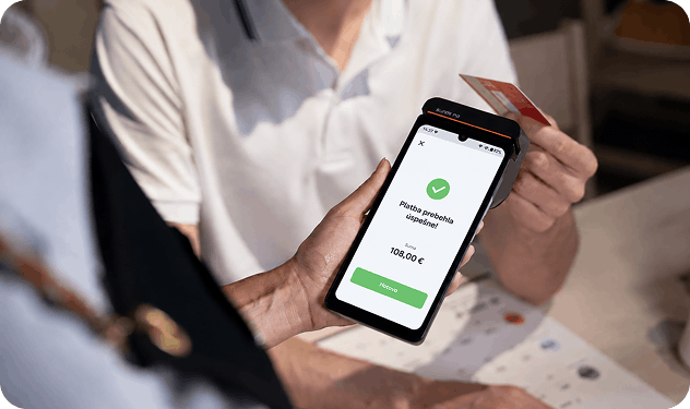 &Uacute;spe&scaron;n&aacute; platba kartou na mobilnej pokladni iKelp