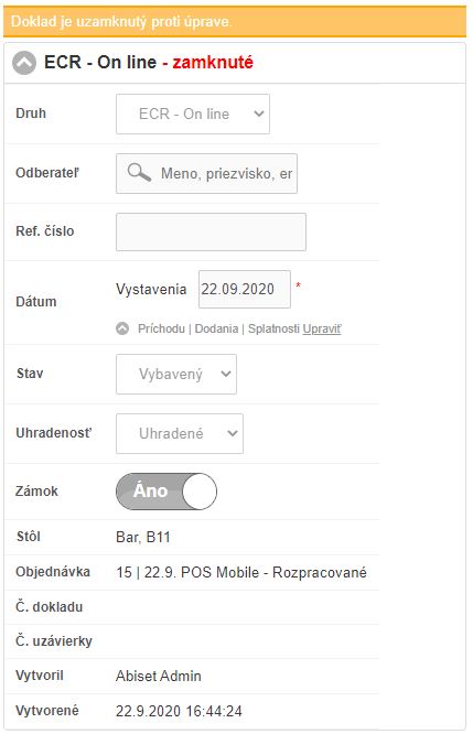 Formul&aacute;r &uacute;pravy pokladničn&eacute;ho dokladu