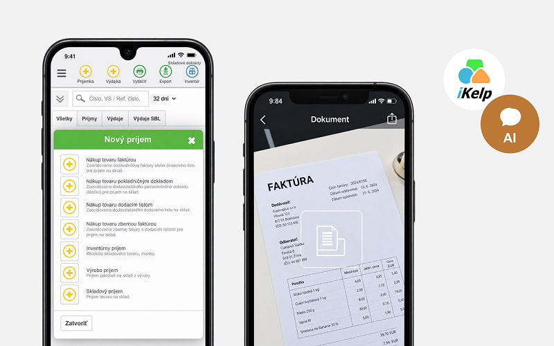 AI import dokladov v iKelp POS Mobile