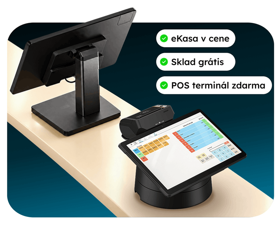 Pokladničn&yacute; syst&eacute;m iKelp s platobn&yacute;m termin&aacute;lom, eKasa v cene a POS termin&aacute;l zadarmo