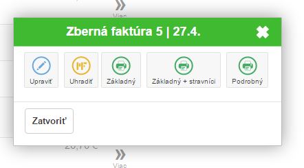 Úprava faktúry v zozname dokladov Úprava faktúry v zozname dokladov