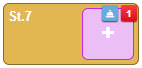 Malý detail stola so zobrazením notifikácií. Malý detail stola so zobrazením notifikácií.